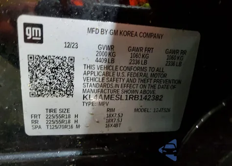 2024 Buick Encore Gx Sport Touring z USA, uszkodzony, nr VIN KL4AMESL1RB142382